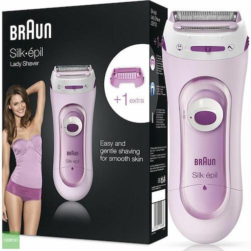 Braun Epilator LadyShave Silk & Soft Battery Cordless Gentle Shaver Womens - LS5100