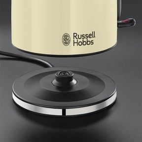 Russell Hobbs Electric Kettle Stainless Steel Jug 1.7 Litre Colours Plus Cream - 20415