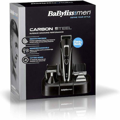 BaByliss Beard Trimmer Carbon Steel Face and Body Trimmer For Men - 7428U