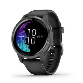 Garmin Venu AMOLED Smartwatch GPS HRM Multisports Watch - Black/Slate