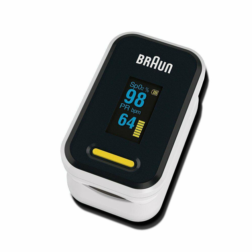 Braun Pulse Oximeter 1 Heart Rate Monitor Blood Oxygen Saturation Finger YK81CEU