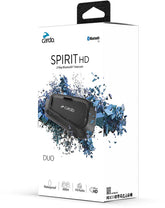 Cardo Scala Rider Spirit HD Duo Motorcycle Bluetooth Intercom System Headsets