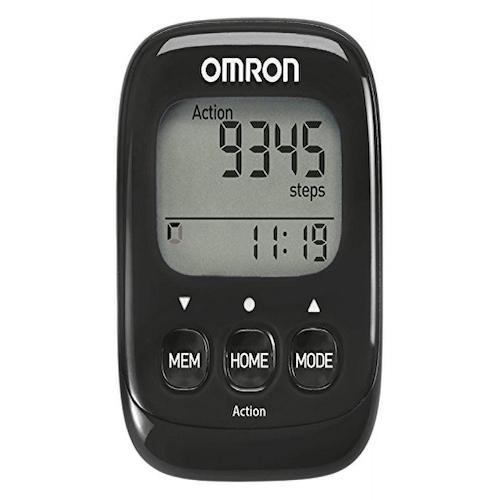 Omron Walking Style IV Highly Sensitive 3D Sensor Walking Pedometer HJ325-EBK