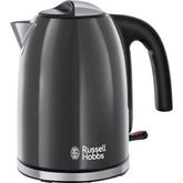 Russell Hobbs Electric Kettle Stainless Steel Jug 1.7 Litre Colours Plus Grey - 20414