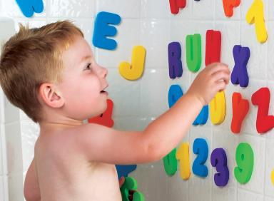 Munchkin Bath Letters & Numbers Foam Alphabet Bath Time Toy