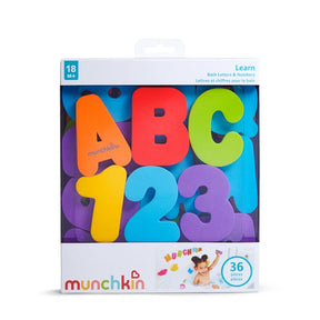 Munchkin Bath Letters & Numbers Foam Alphabet Bath Time Toy
