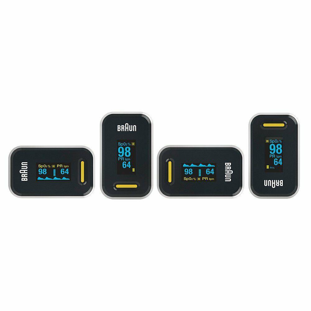 Braun Pulse Oximeter 1 Heart Rate Monitor Blood Oxygen Saturation Finger YK81CEU