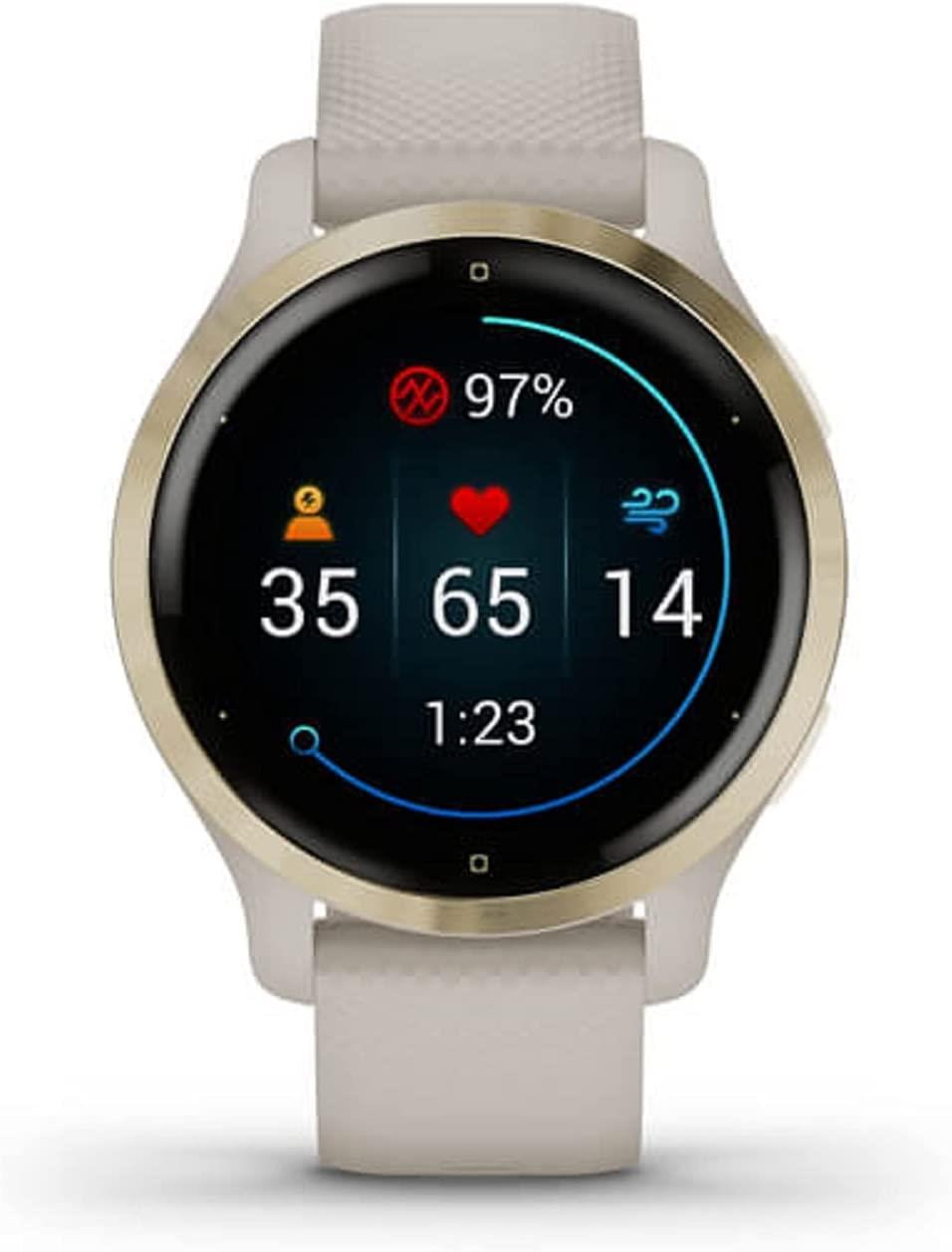 Garmin Venu 2S Smartwatch Heart Rate Monitor GPS Watch - Gold Tundra Newly Overhauled