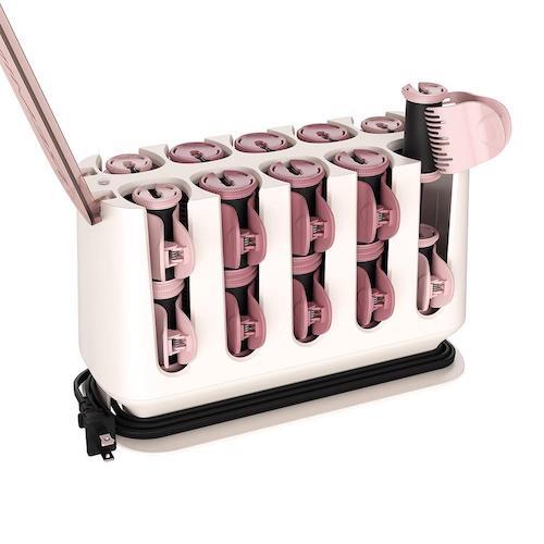 Remington Hair Rollers ProLuxe Heated Hair Roller 20 Pack OptiHeat Rose Gold - H9100