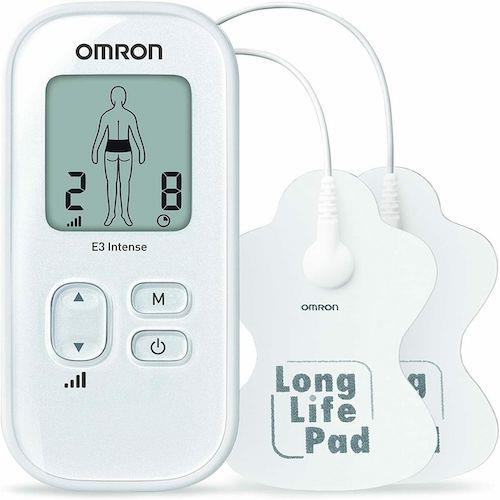 Omron E3 Intense Portable TENS Pain Reliever Long Life Pads HV-F021-EW - White
