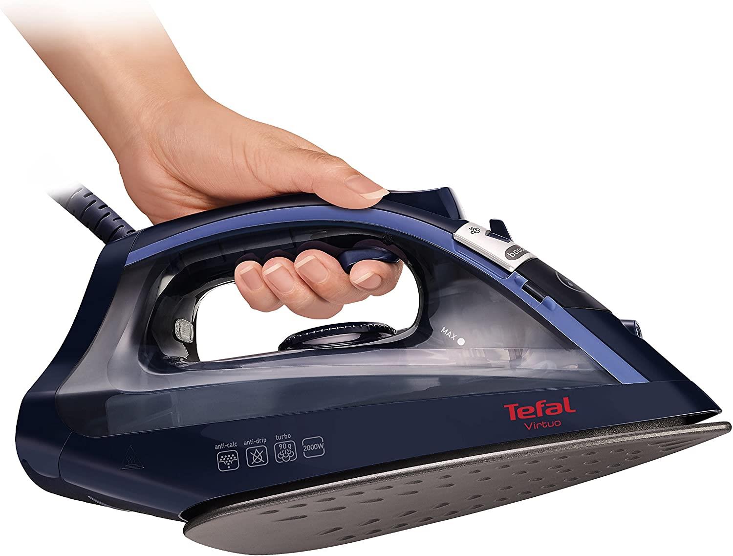 Tefal FV1713 Virtuo 200ml Steam Iron 2000W - Dress Blue