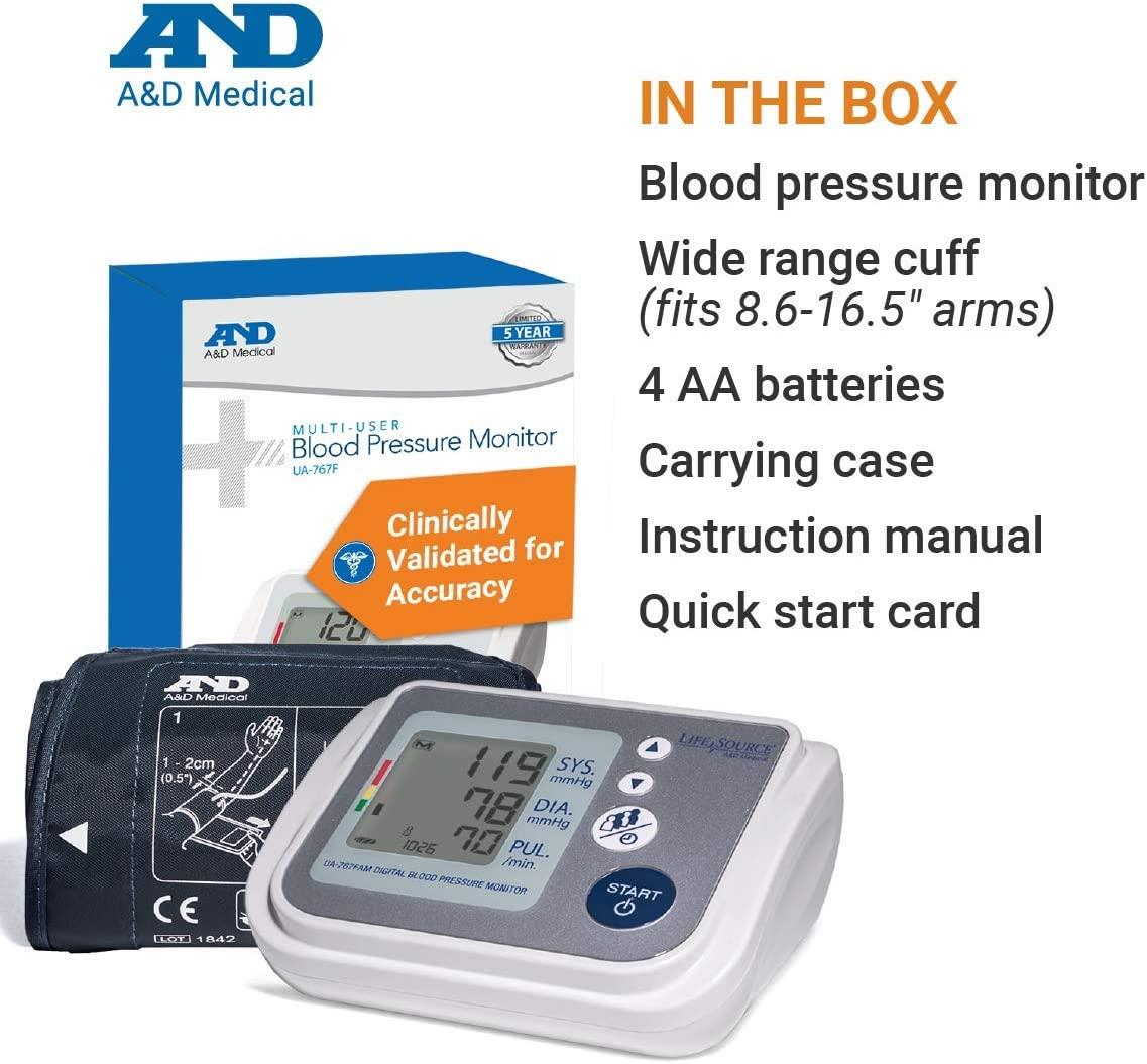 A&D Medical UA-767F Auto Blood Pressure Monitor BPM 4 User