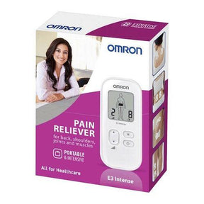 Omron E3 Intense Portable TENS Pain Reliever Long Life Pads HV-F021-ESL - Silver