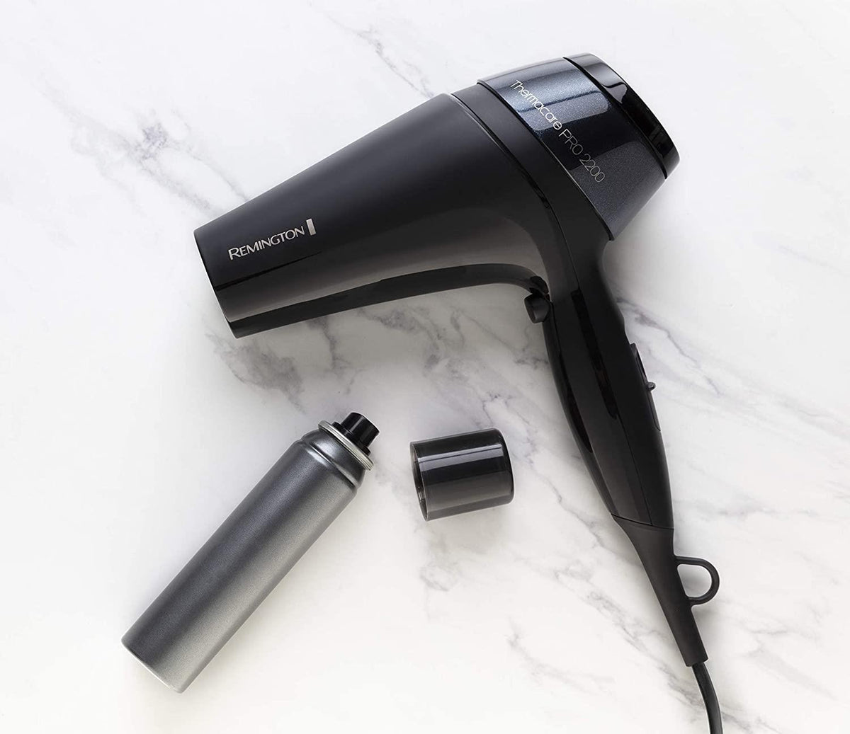 Remington Thermacare Pro Hair Dryer with Concentrator 2200 W Black - D5710