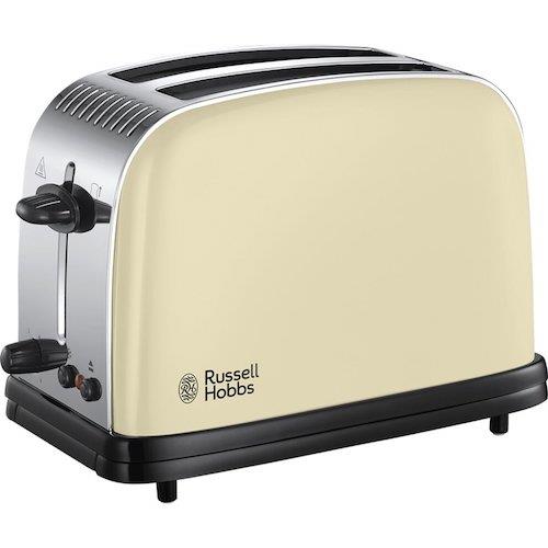Russell Hobbs 2 Slice Toaster Electric Toaster Colours Plus Cream - 23334