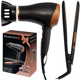 Remington Hair Care Gift Set Ceramic Hair Straighteners Hair Dryer - D3012GP