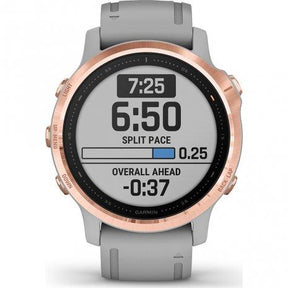 Garmin Fenix 6S Sapphire Rose Gold GPS Triathlon Sports Watch - Grey