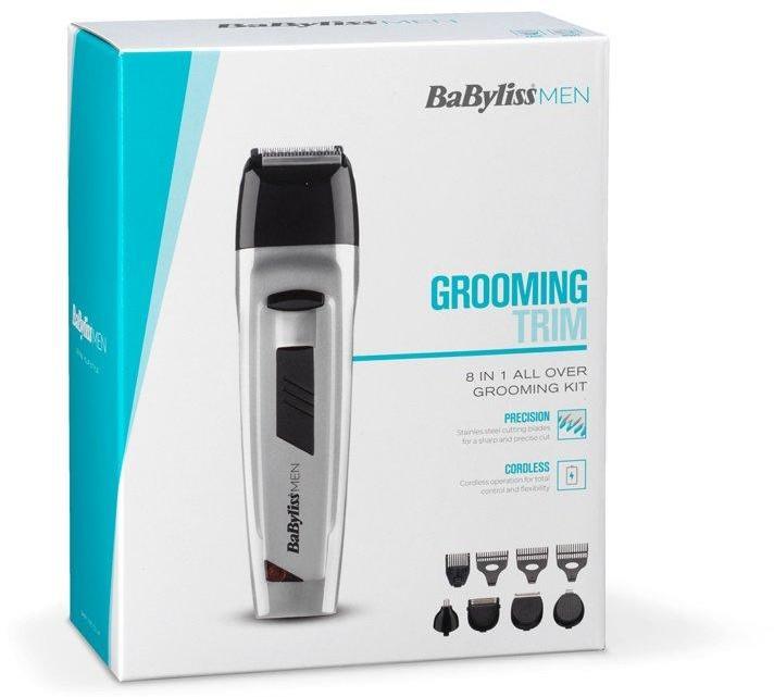 Babyliss Hair Clippers Mens 8 in 1 Grooming Kit Body Hair Clipper Beard Trimmer - 7056NU