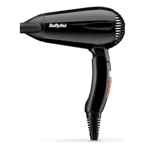 BaByliss Folding Compact Lightweight 2000W Travel Hair Dryer Black - 5344U