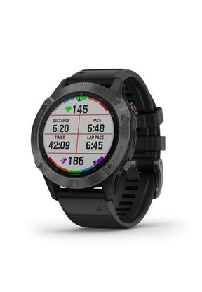 Garmin Fenix 6 Pro Sapphire Carbon Grey DLC GPS Watch Newly Overhauled