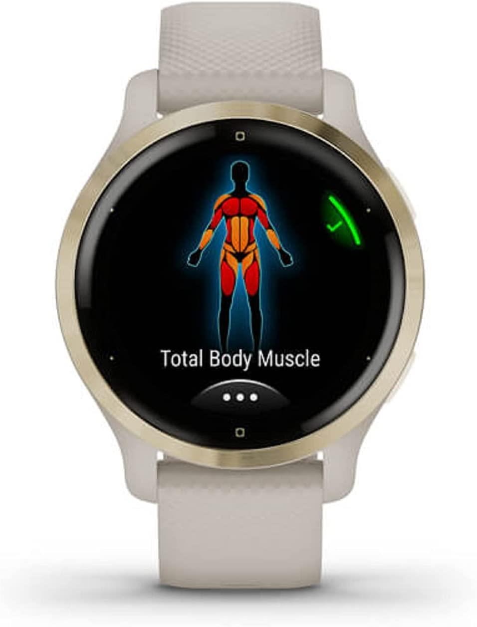 Garmin Venu 2S Smartwatch Heart Rate Monitor GPS Activity Watch - Gold Tundra