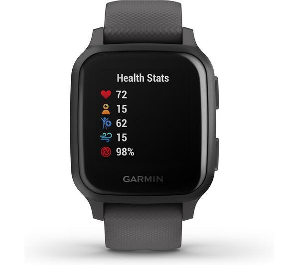 Garmin Venu Sq Smart Watch GPS Activity Monitor Slate Shadow Grey - Newly Overhauled