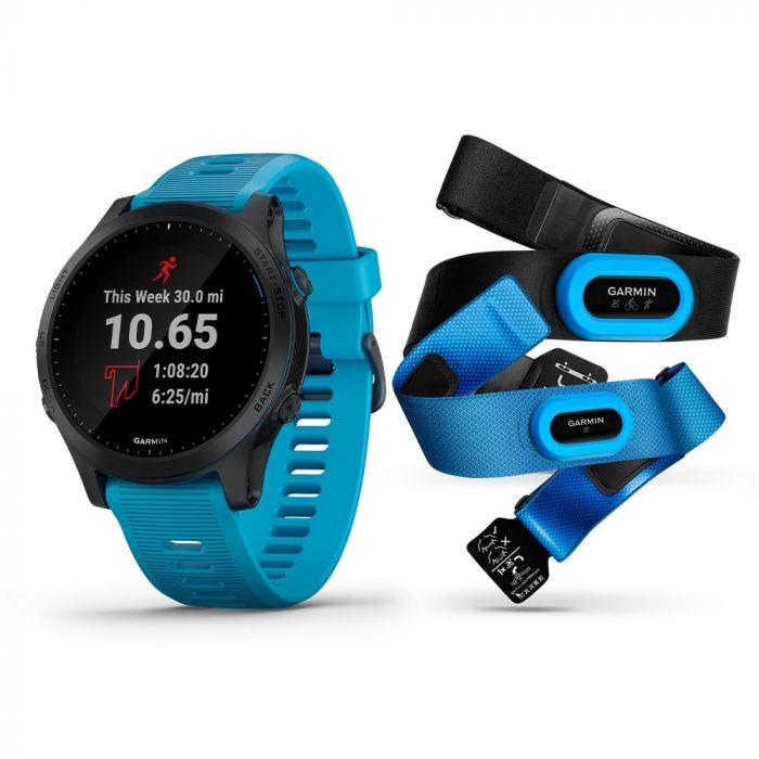 Garmin Forerunner 945 TRI Bundle HRM GPS Multisport Watch Blue - Newly Overhauled