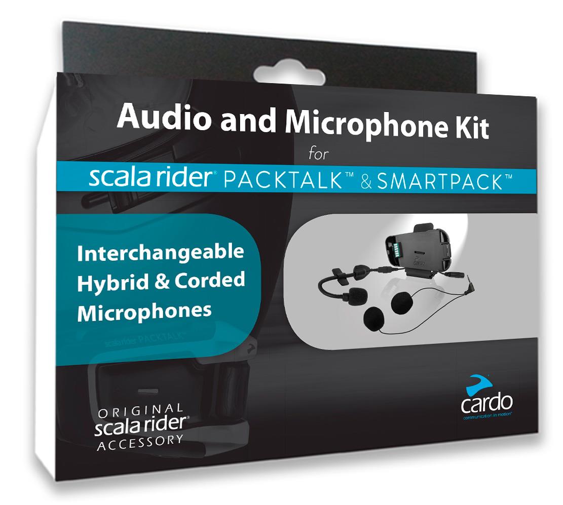 Cardo Scala Rider Packtalk Motorcycle Helmet Audio Microphone Kit Dual Mic SRAK0039