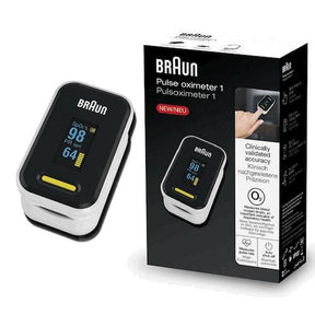 Braun Pulse Oximeter 1 Heart Rate Monitor Blood Oxygen Saturation Finger YK81CEU