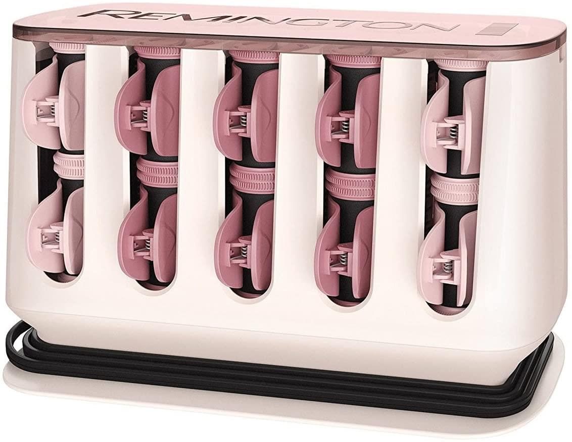 Remington Hair Rollers ProLuxe Heated Hair Roller 20 Pack OptiHeat Rose Gold - H9100