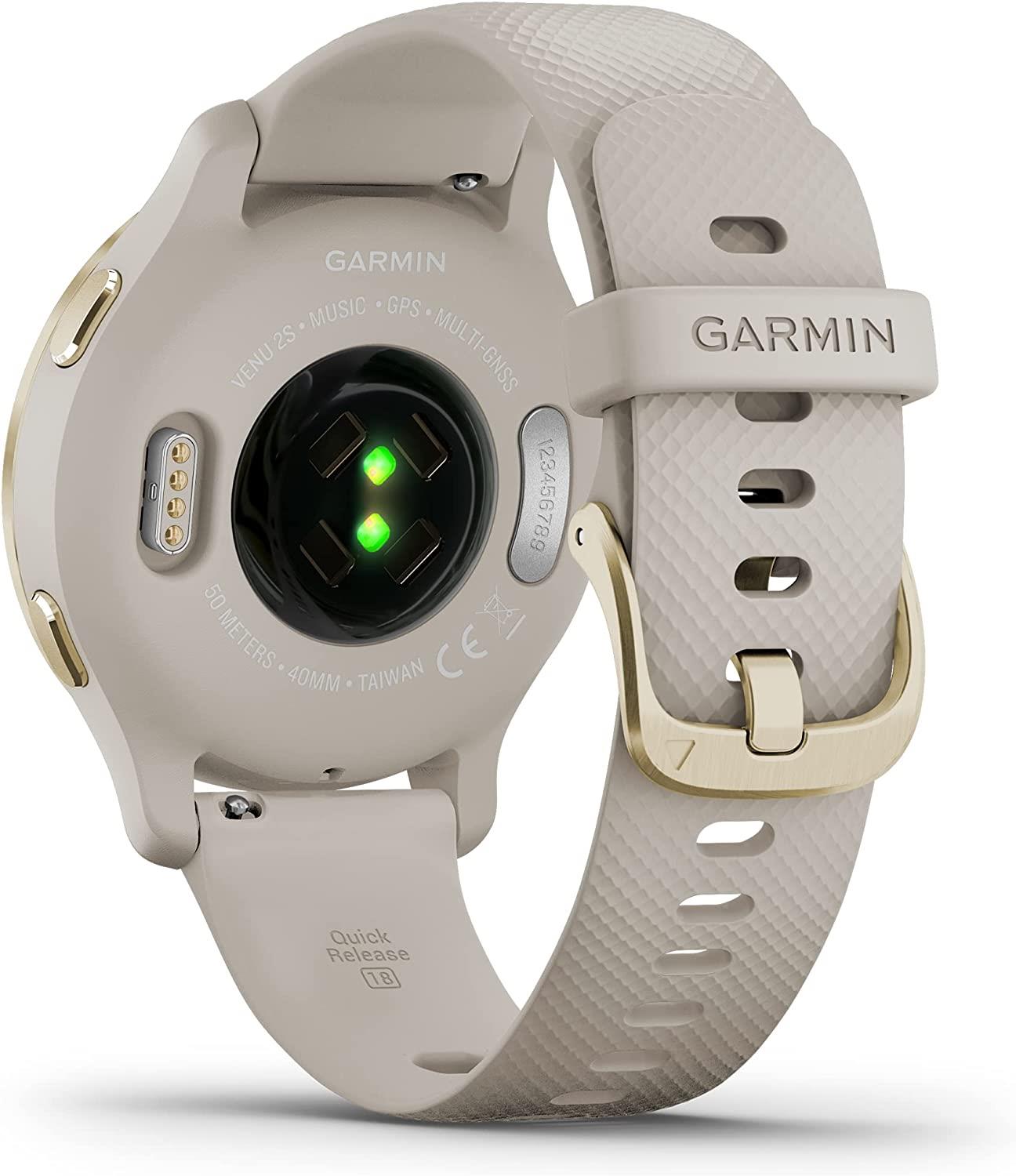 Garmin Venu 2S Smartwatch Heart Rate Monitor GPS Watch - Gold Tundra Newly Overhauled