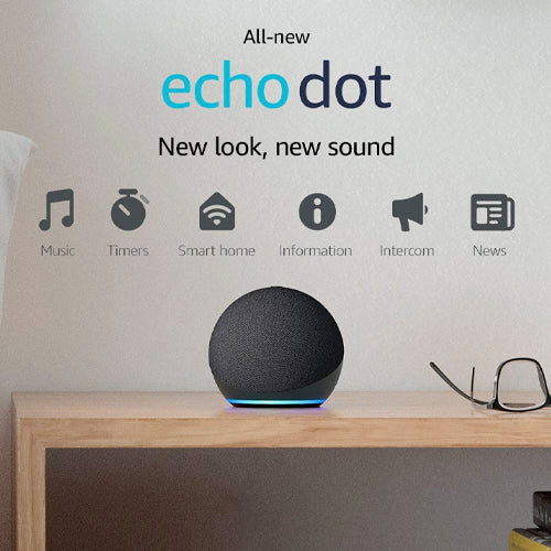 Amazon Echo Dot 4th Gen Smart Speaker With Alexa Voice Commands - Charcoal