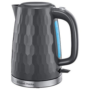 Russell Hobbs Kettle Honeycomb Cordless Electric Jug Kettle Fast Boil Grey - 26053