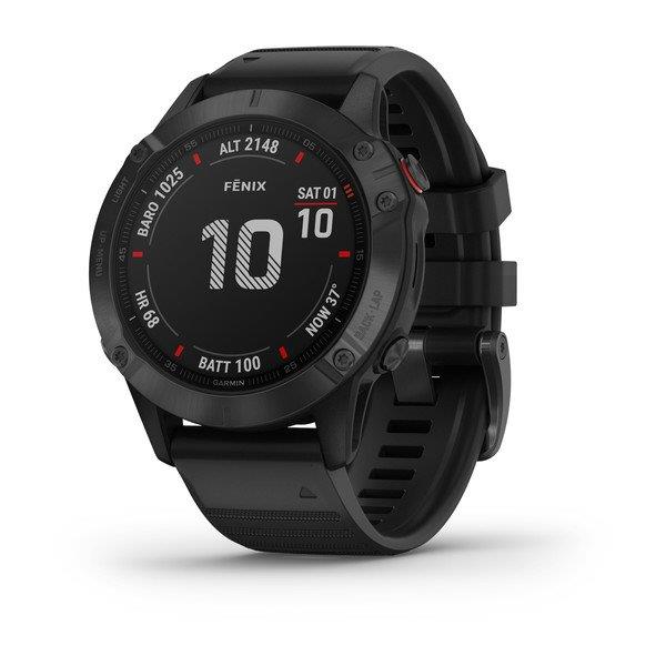 Garmin Fenix 6 Pro Sapphire Carbon Grey DLC GPS Triathlon Watch