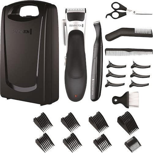 Remington Hair Clippers Cordless with Detail Trimmer 25 Piece Grooming Kit - HC366