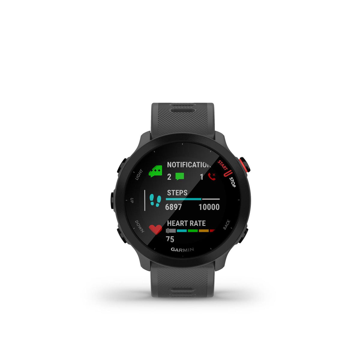 Garmin Forerunner 55 GPS Running Smartwatch Fitness Tracker - Grey Newly Overhauled